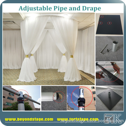 Wedding Backdrop Round for Wedding Decoration Curtain Poles
